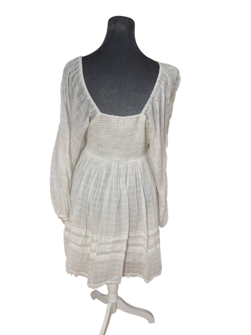 Free People Boho Long Sleeve Mini Dress Size M - Picture 5 of 8